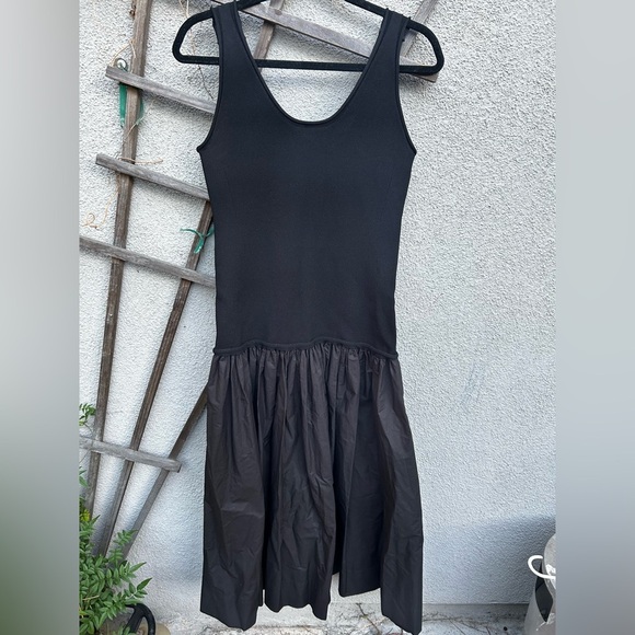 A.L.C. Sadie Combo Flounce Midi Dress in Black - Picture 4 of 11